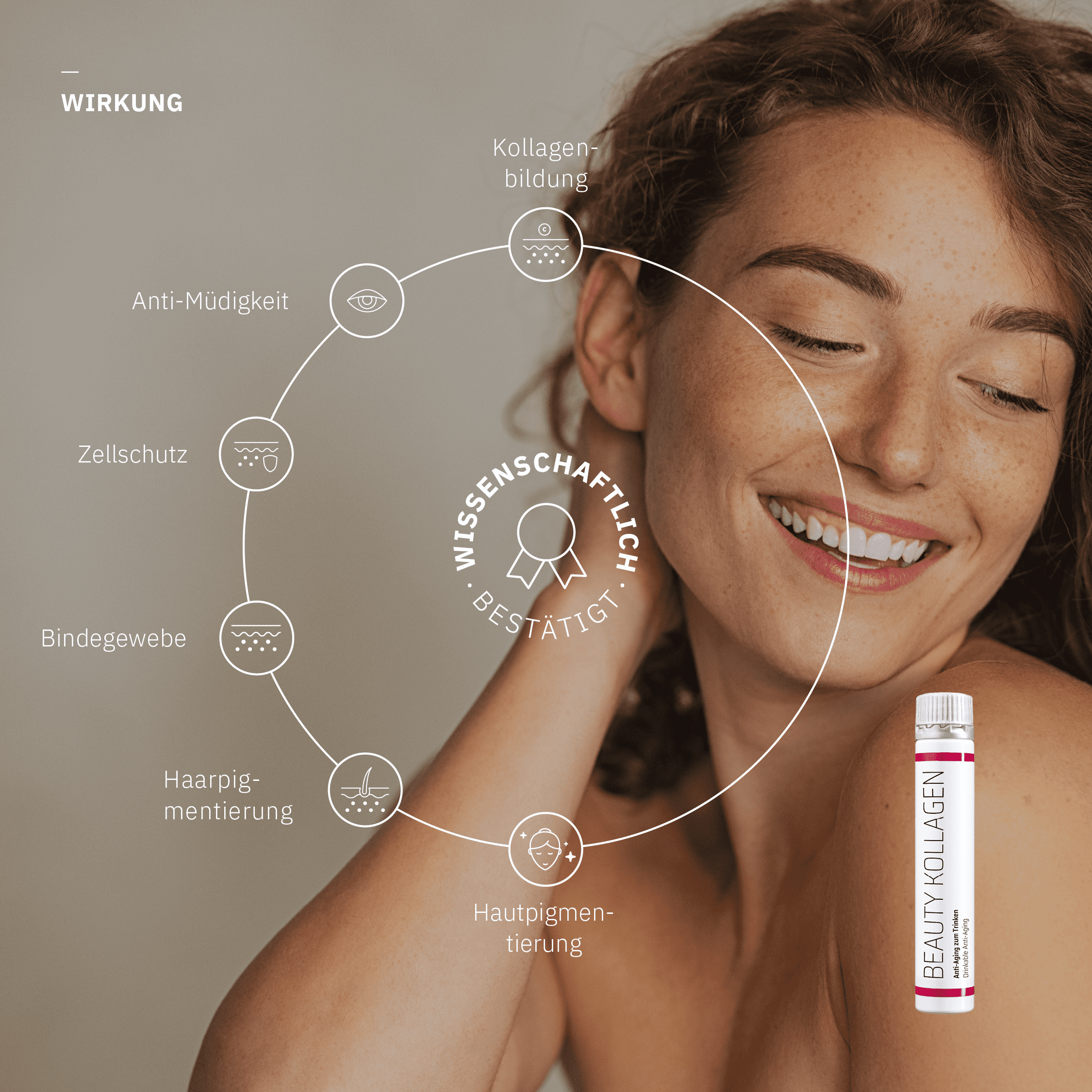 Sanhelios Beauty Kollagen Haut Elixier Trinkampullen