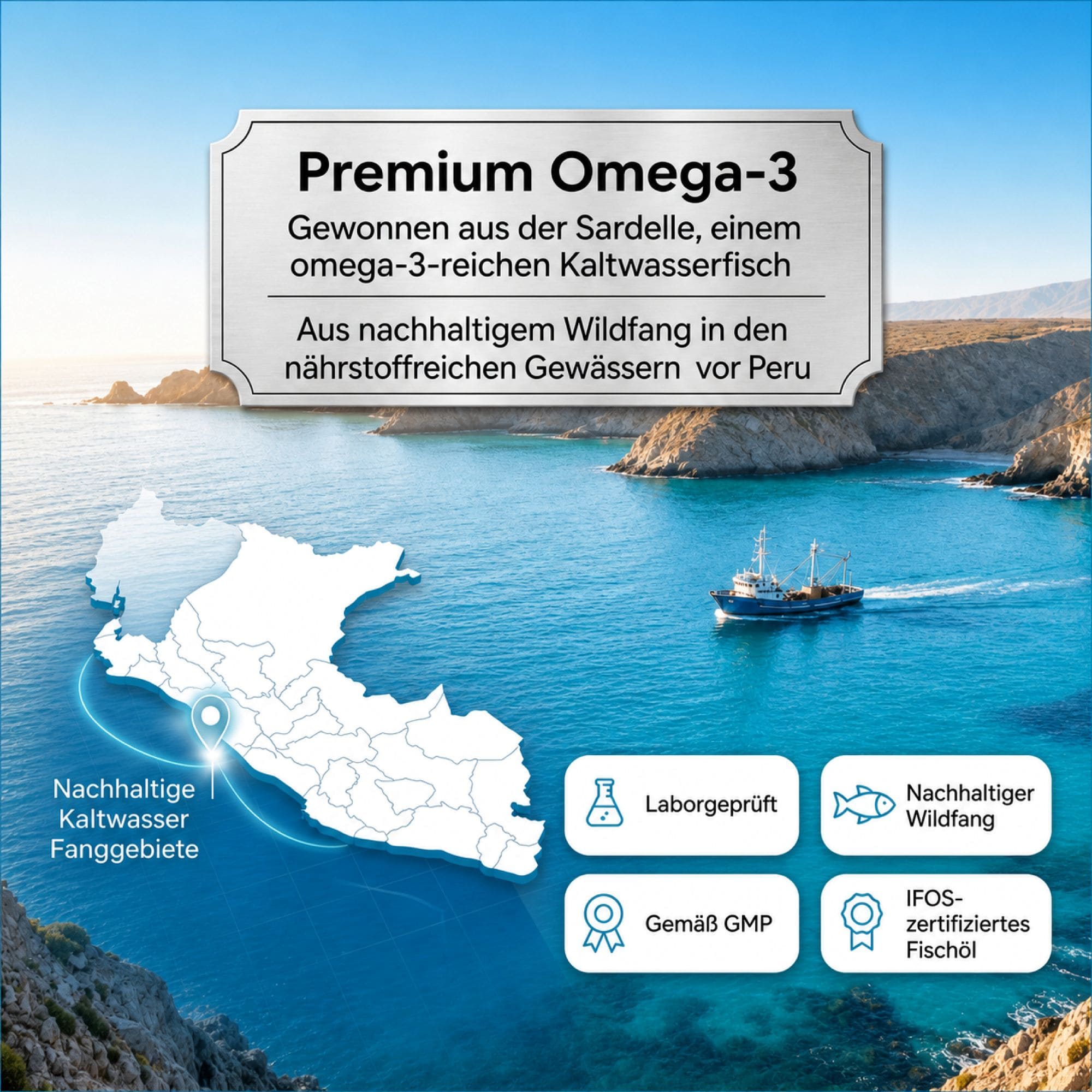 Sanhelios Omega-3 Seefischöl - 400 Kapseln