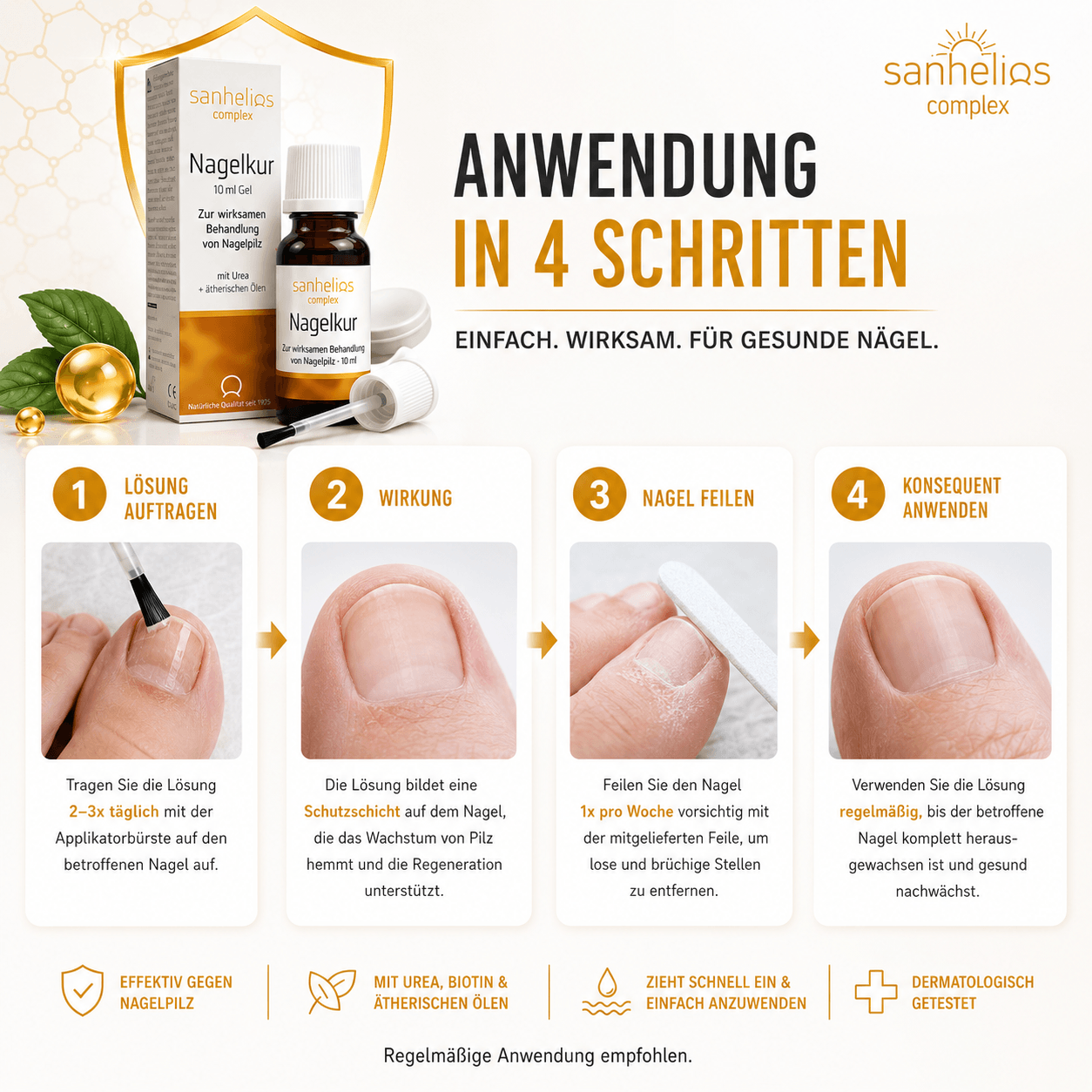 Sanhelios Nagelkur gegen Nagelpilz