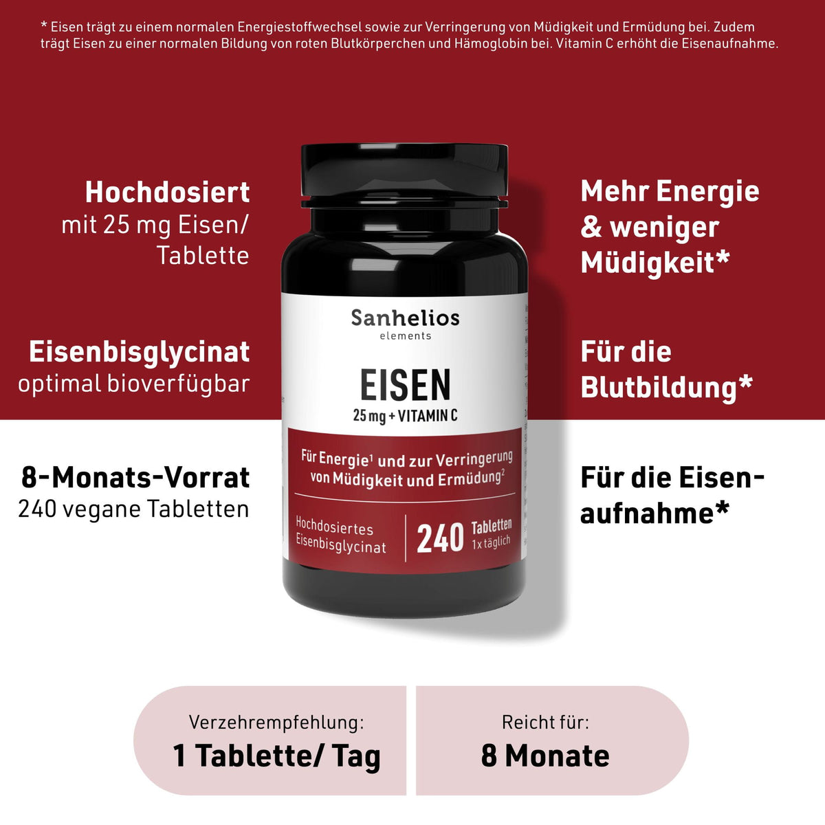 Sanhelios Eisen 25 mg plus Vitamin C