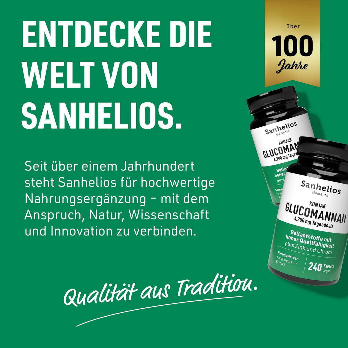 Sanhelios Konjak Glucomannan, 240 Kapseln