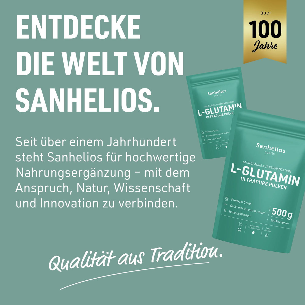 Sanhelios L-Glutamin Pulver