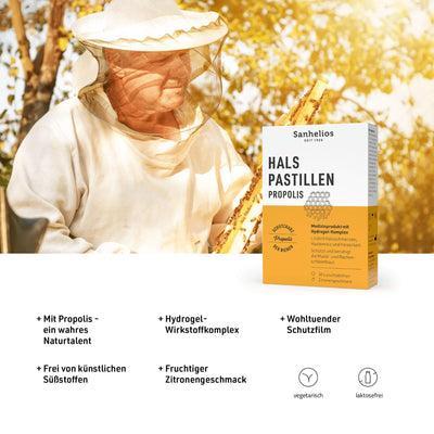Sanhelios Halspastillen Propolis, 30 St.
