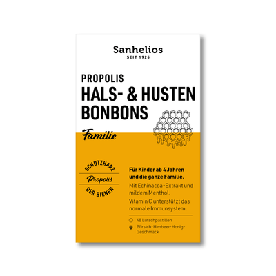 Sanhelios Propolis Hals- und Hustenbonbons Familie, 48 St.