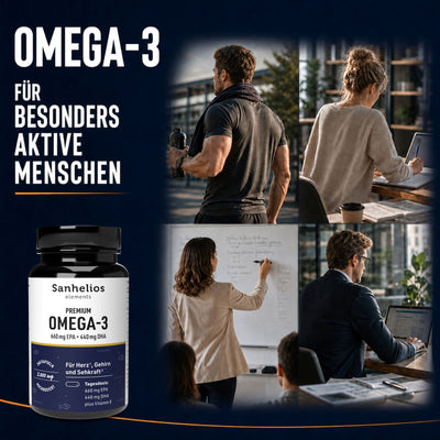 Sanhelios Premium Omega-3 Seefischöl Kapseln