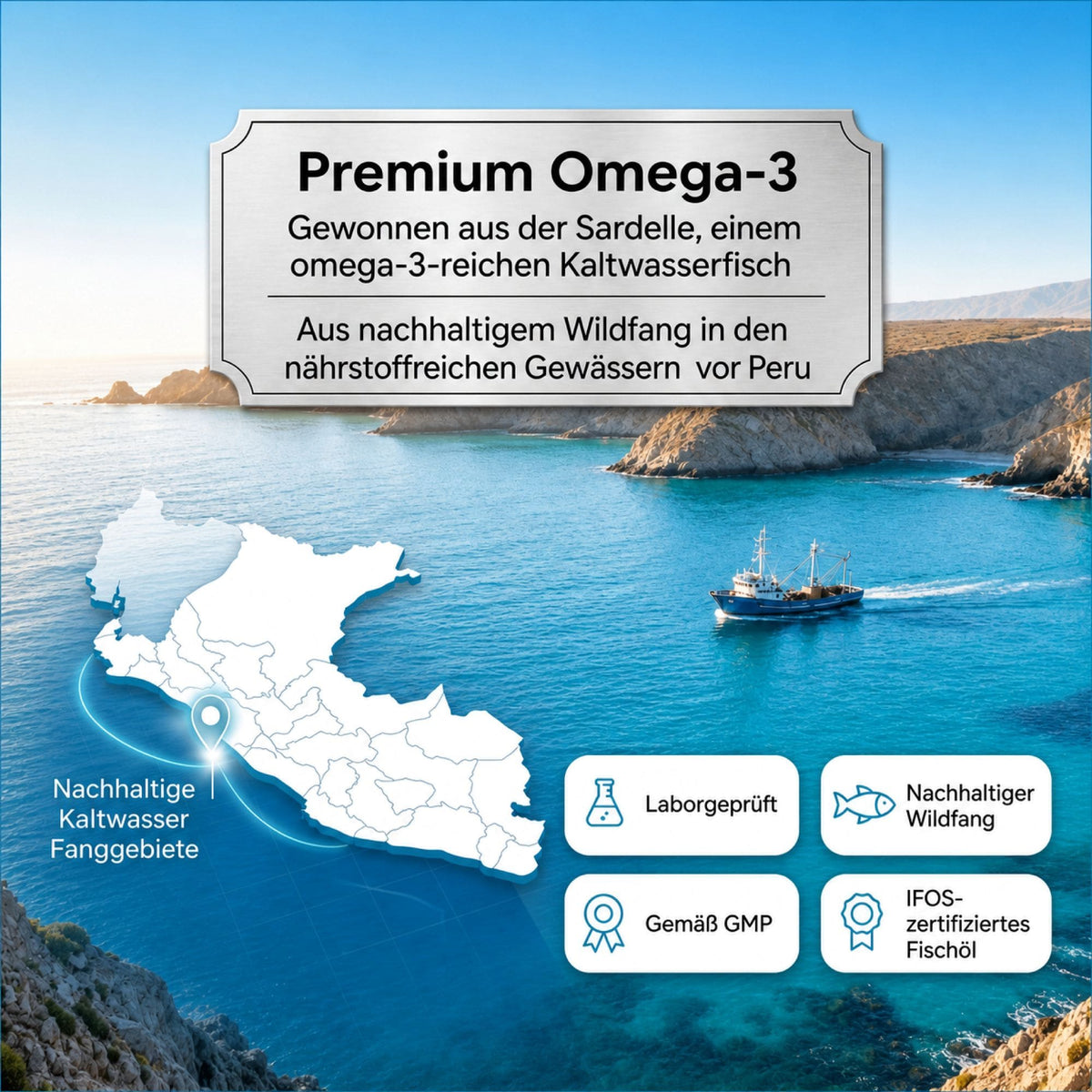 Sanhelios Omega-3 Seefischöl - 400 Kapseln