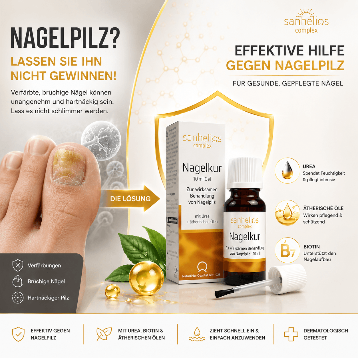 Sanhelios Nagelkur gegen Nagelpilz