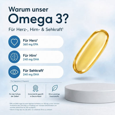 Sanhelios Omega-3 Seefischöl - 400 Kapseln