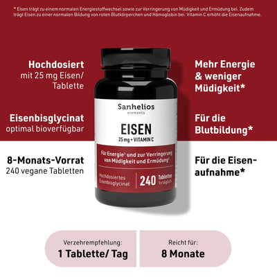 Sanhelios Eisen 25 mg plus Vitamin C