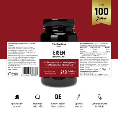 Sanhelios Eisen 25 mg plus Vitamin C