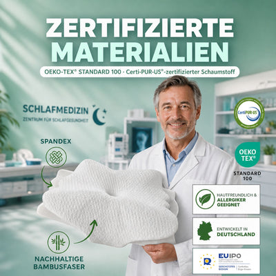 Sanhelios Ergonomisches Memory-Foam Kopf- und Nackenkissen