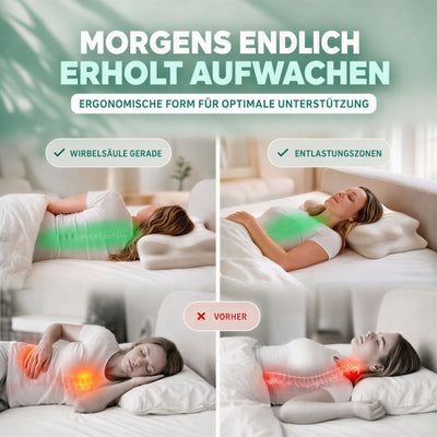 Sanhelios Ergonomisches Memory-Foam Kopf- und Nackenkissen