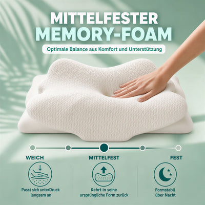 Sanhelios Ergonomisches Memory-Foam Kopf- und Nackenkissen