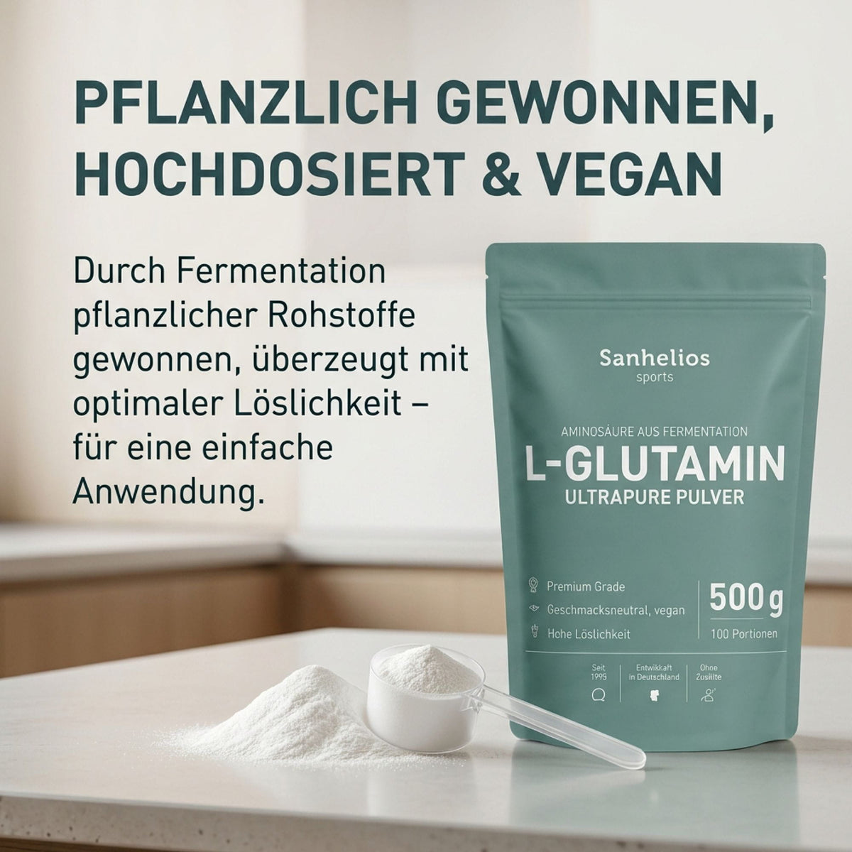 Sanhelios L-Glutamin Pulver