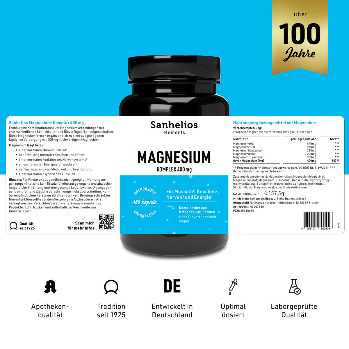 Sanhelios Magnesium-Komplex 400 mg