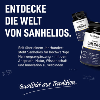 Sanhelios Premium Omega-3 Seefischöl Kapseln