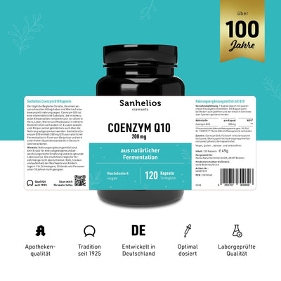 Sanhelios Coenzym Q10 200 mg, 120 Kapseln