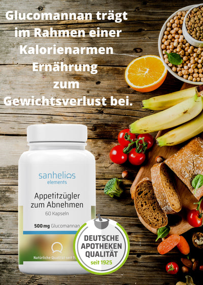 Sanhelios Appetitzügler zum Abnehmen, 60 Kapseln - Sanhelios-Shop