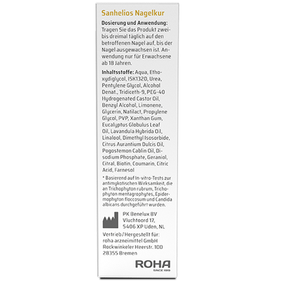 Sanhelios® Nagelkur gegen Nagelpilz, 10ml - Sanhelios-Shop